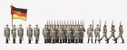 16593 Preiser East German Army NVA guard battalion (25 unpainted figures)